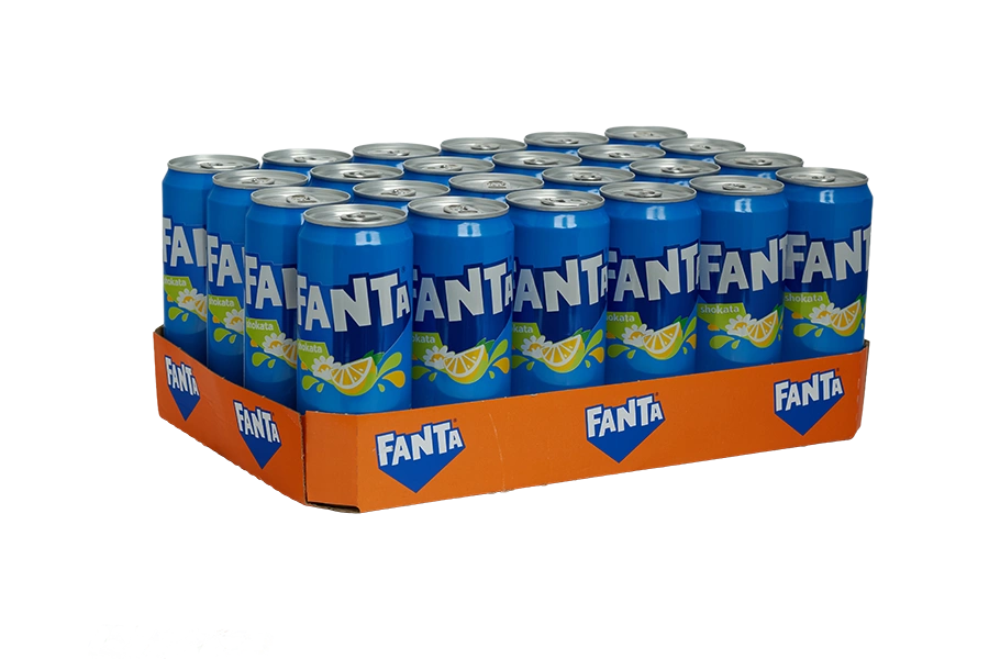 Fanta fruit twist china blik 33cl tray