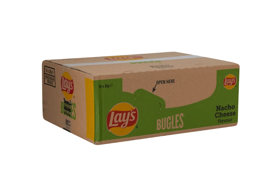 Lays bugles nacho cheese Nederland 24 x 30g Zak doos